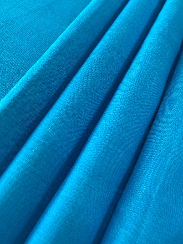 Royal Blue Solid Colour - Dyed Premium Linen Fabric DDL-063