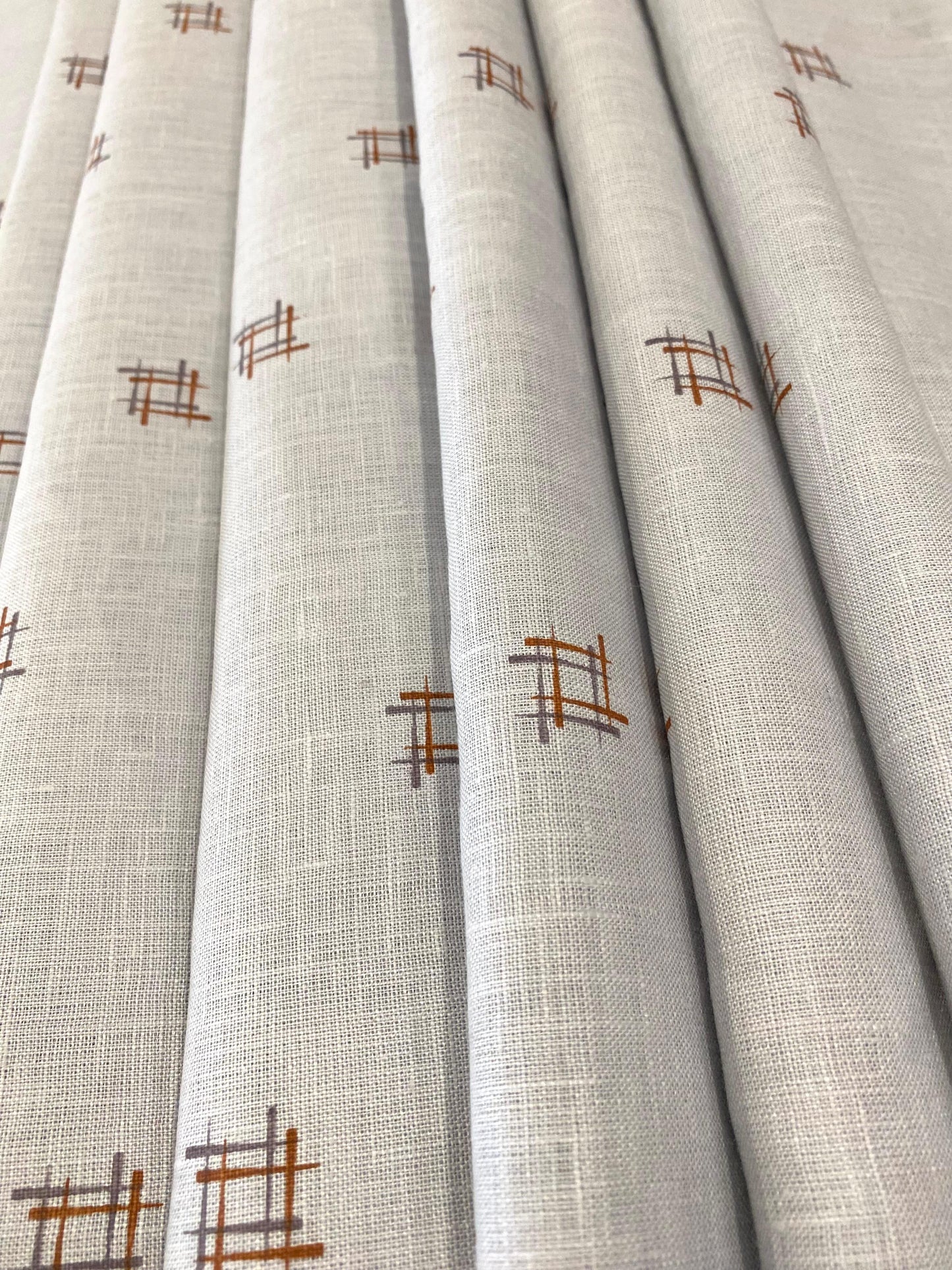 Mild lavender Allover Printed Linen Fabric - Dyed Premium Linen Fabric BBP-028