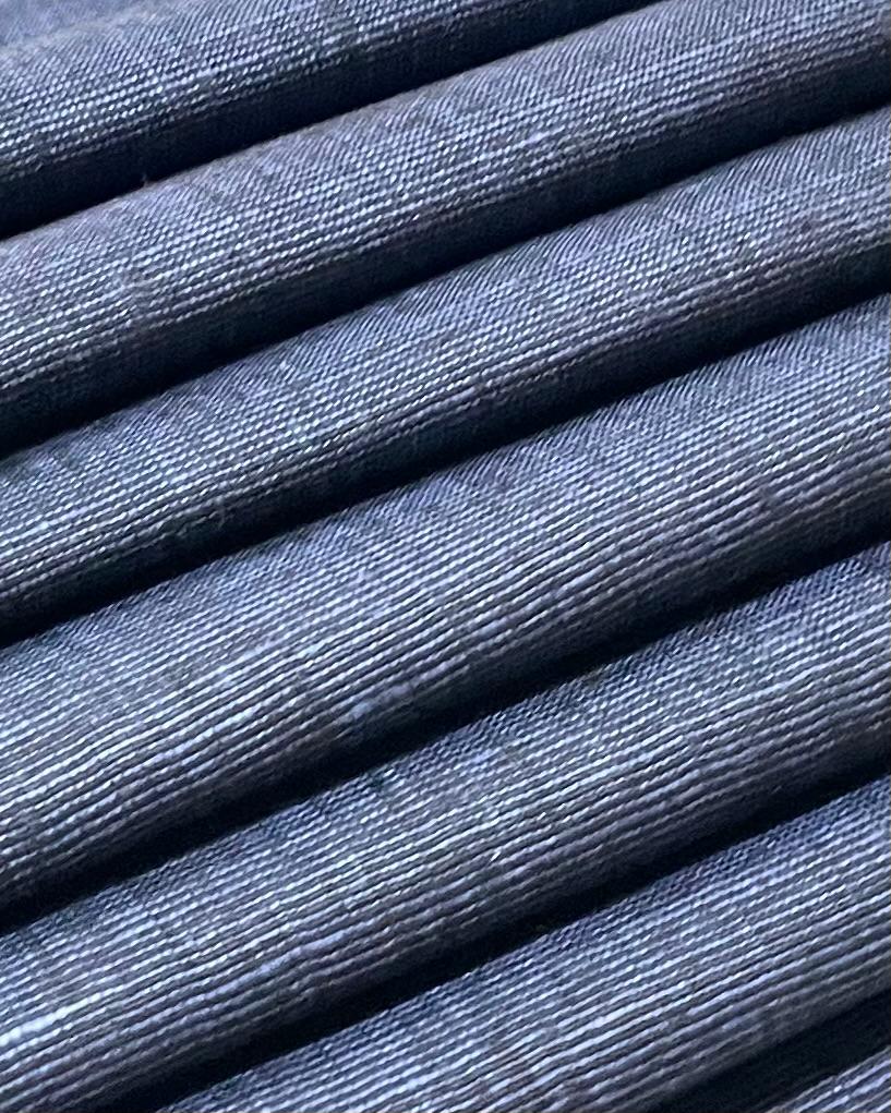 Steel Blue Suiting Fabric- Premium Dyed Linen Fabric CNC-ETN-09(NEW)