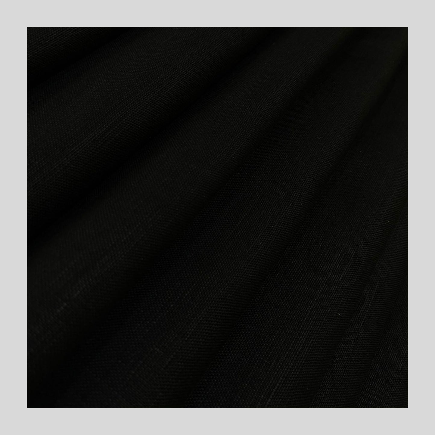 Black Linen Suiting- Premium Dyed Linen Fabric LST-BLACK