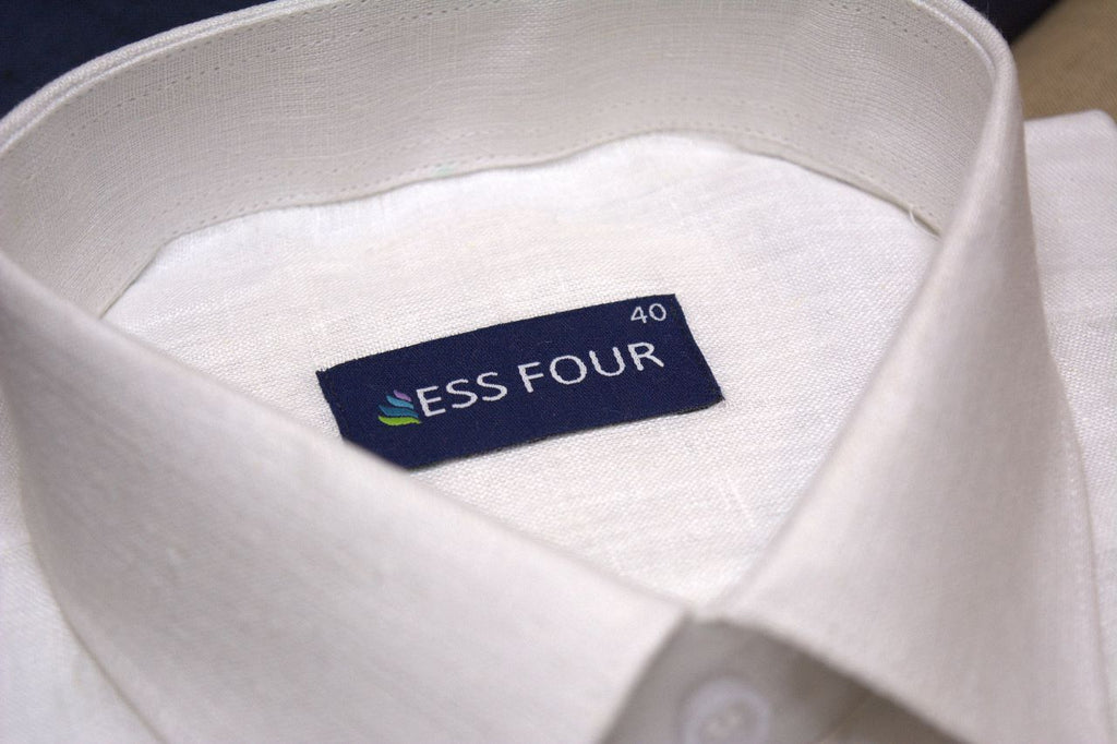 Premium Men's White Linen Shirt
