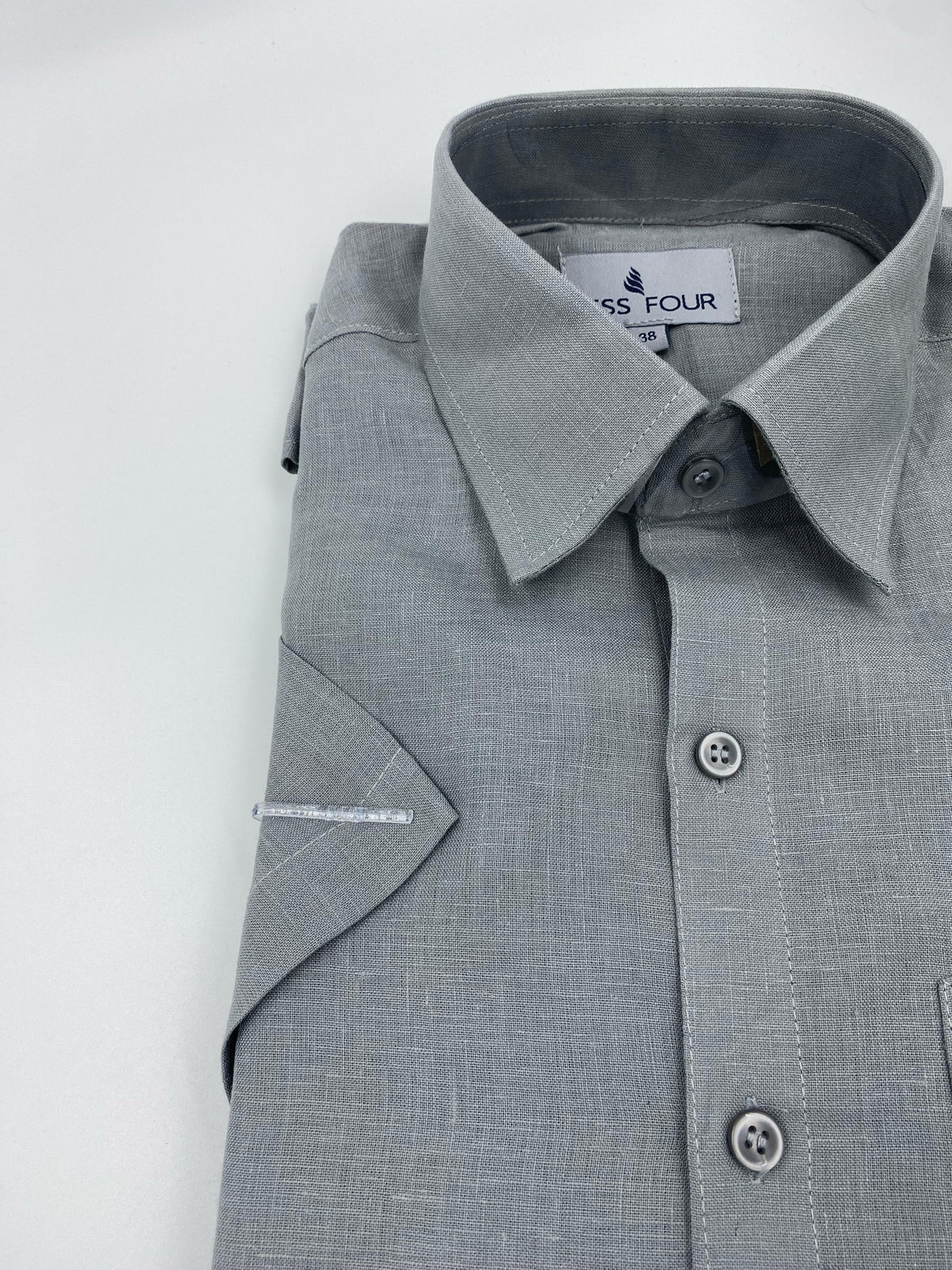 Light Grey Linen Shirt - Men's Linen Shirt