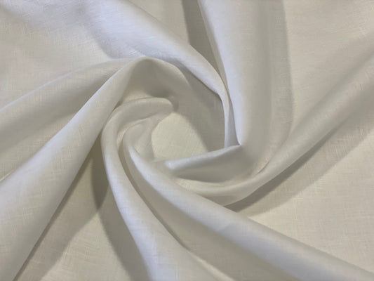 Premium 100% White Linen Fabric