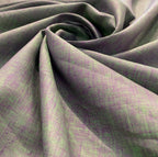 Purple Green Mix Solid Colour - Dyed Premium Linen Fabric DDL-001