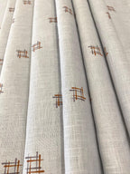 Mild lavender Allover Printed Linen Fabric -  Dyed Premium Linen Fabric BBP-028
