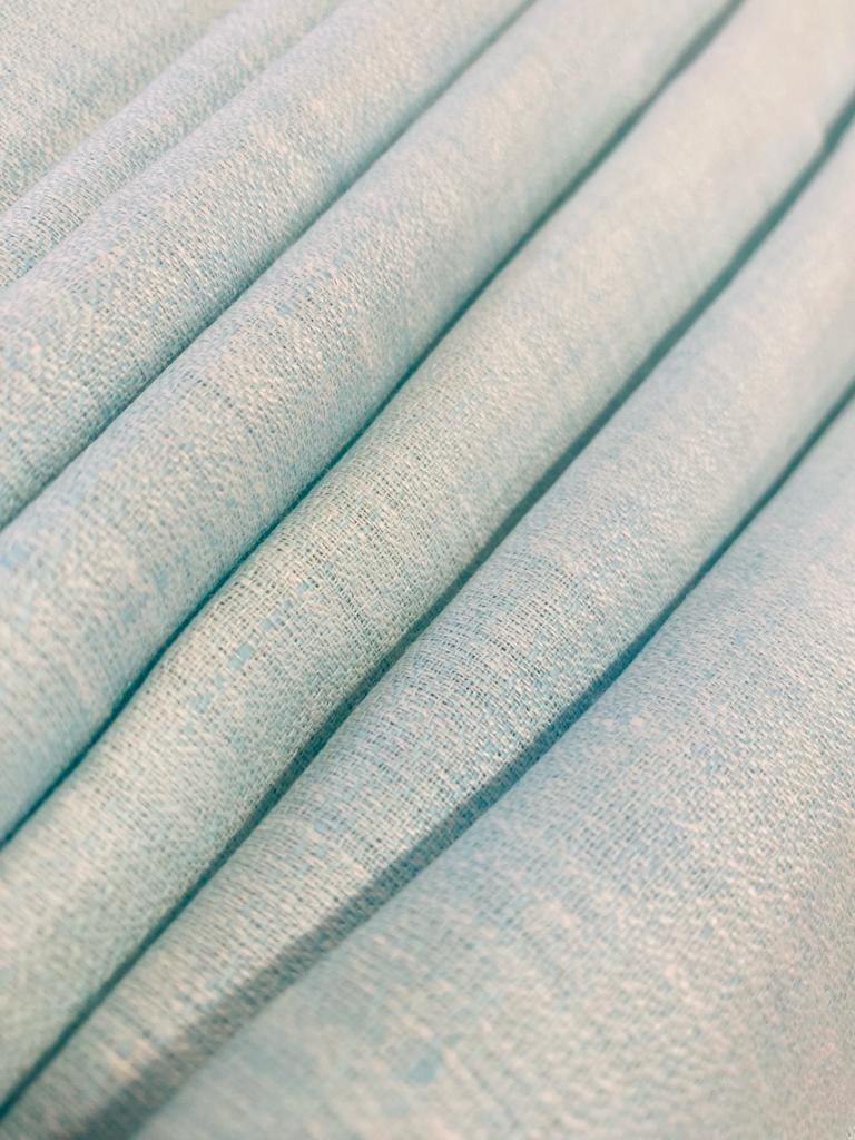 Elite Blue Solid Colour-  Dyed Premium Linen Fabric EL-015
