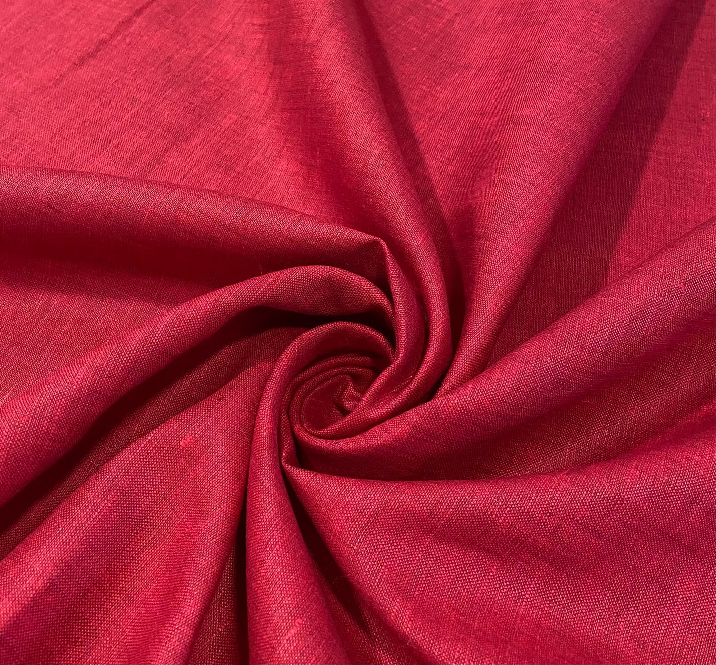 Blood Red Solid Colour - Dyed Premium Linen Fabric DDL-092