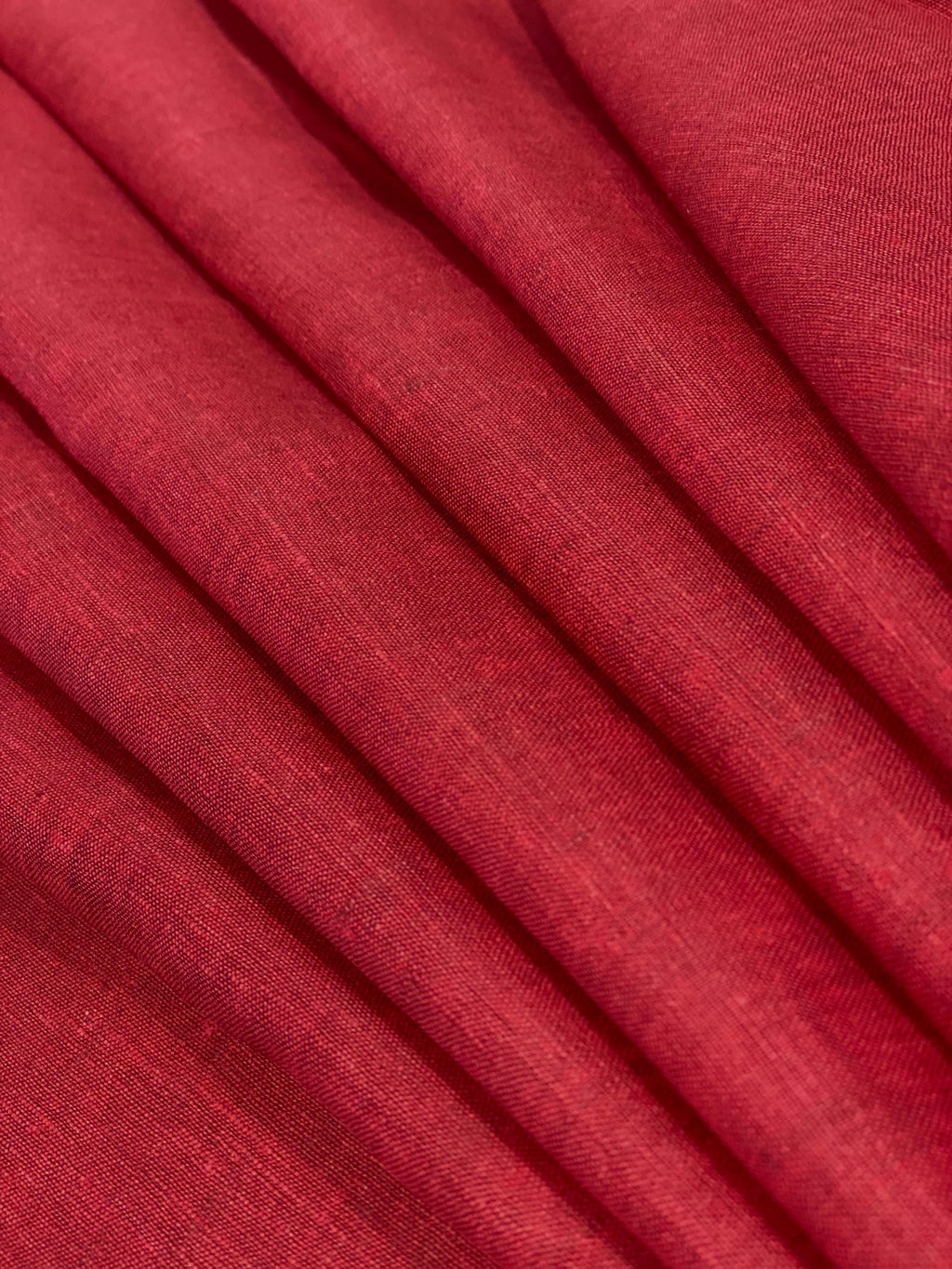 Blood Red Solid Colour - Dyed Premium Linen Fabric DDL-092