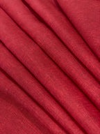 Blood Red Solid Colour - Dyed Premium Linen Fabric DDL-092