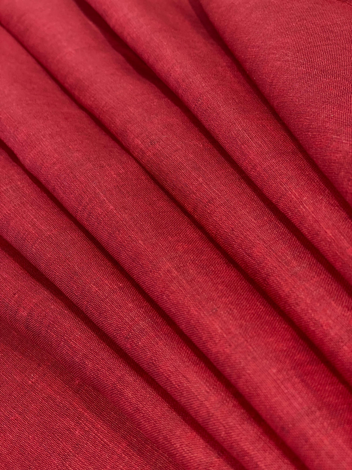 Blood Red Solid Colour - Dyed Premium Linen Fabric DDL-092