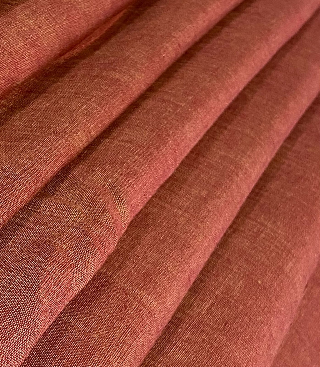 Bronze Gold Solid Colour - Dyed Premium Linen Fabric DDL-096