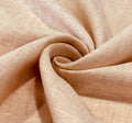 Light Orangish Brown Solid Colour - Dyed Premium Linen Fabric OL-059