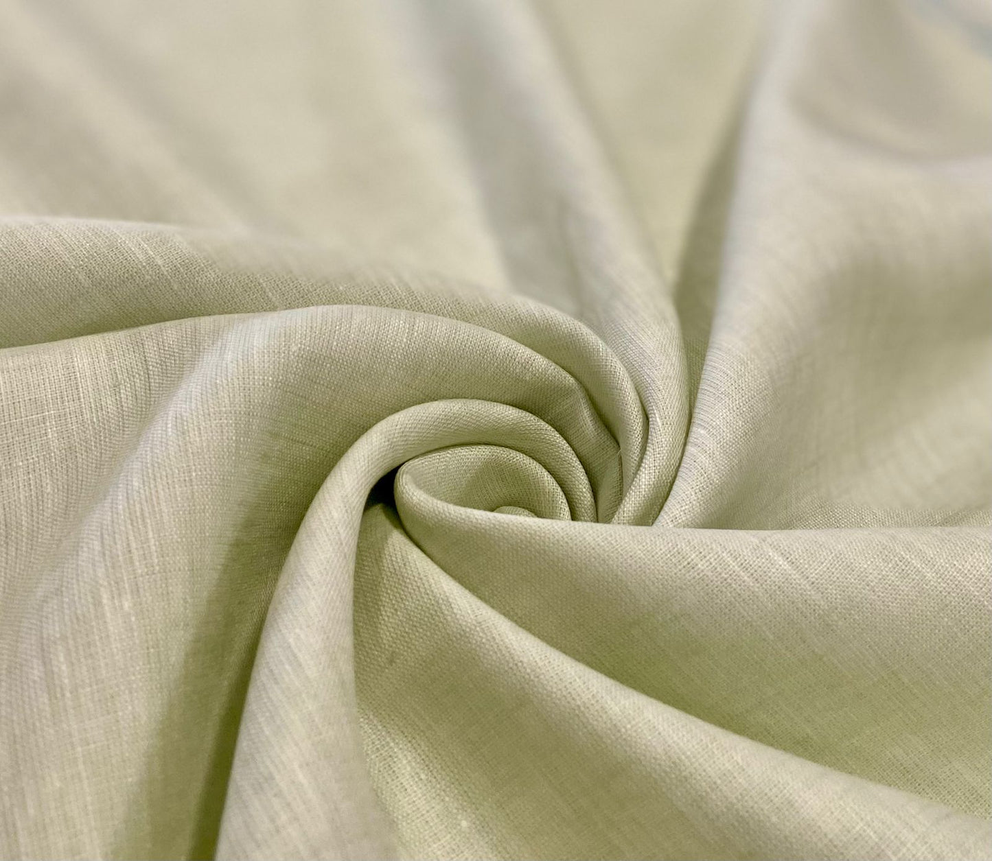 Tea Green Solid Colour - Dyed Premium Linen Fabric OL-079