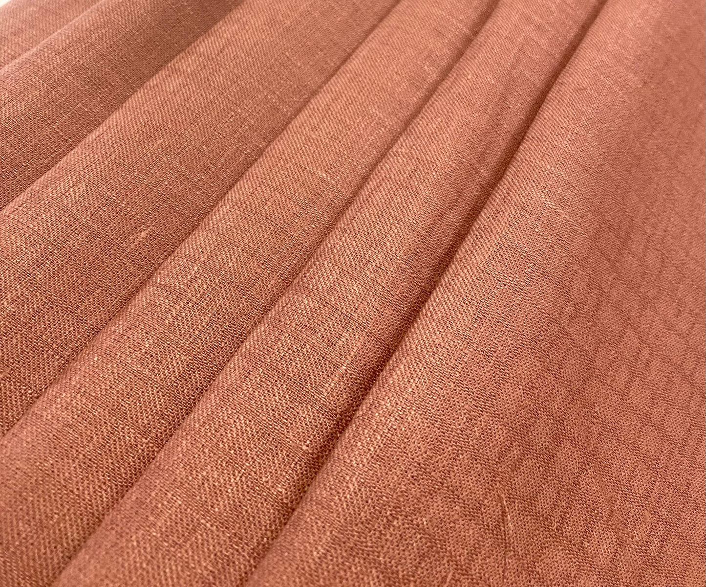 Copper Self Design - Premium Dyed Linen Fabric LG-215