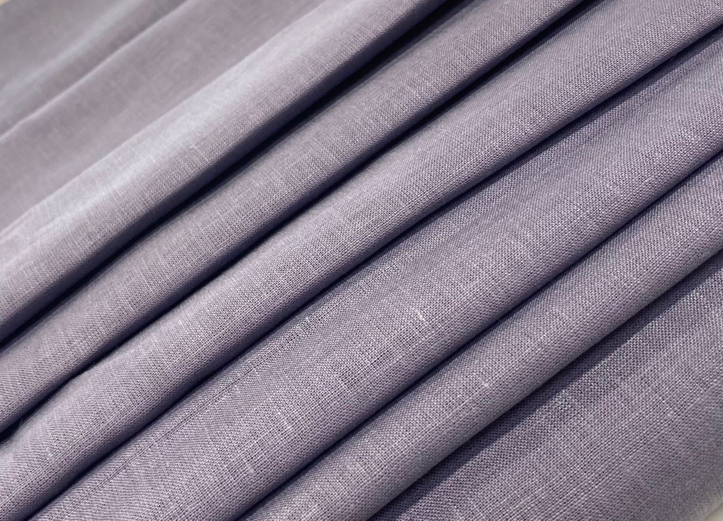 Dark Lavender Solid Colour- Dyed Premium Linen Fabric LO-202