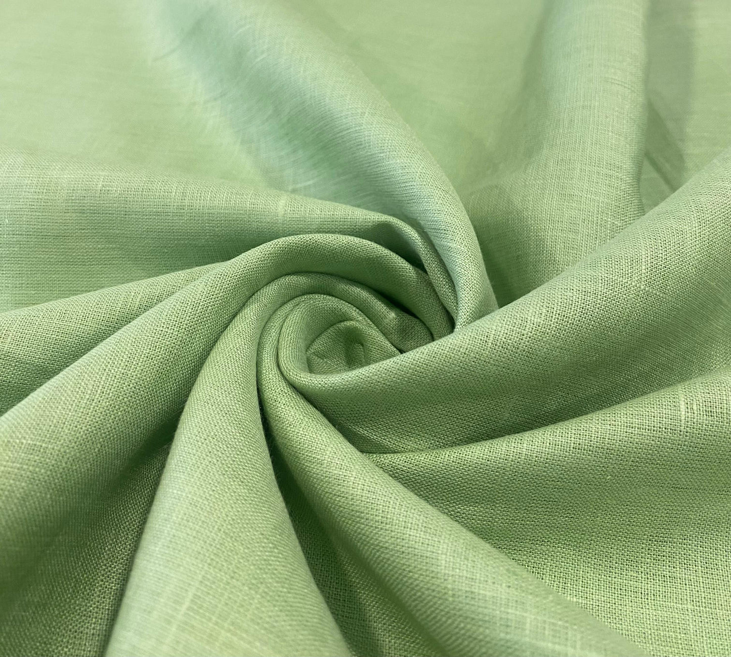 Celadon Green Solid Colour- Dyed Premium Linen Fabric LO-162