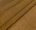 Green Brown Solid Colour- Dyed Premium Linen Fabric LO-183
