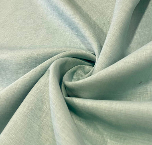 Mild Blue Solid Colour- Dyed Premium Linen Fabric LO-197