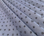 Dark Blue Digital Printed - Dyed Premium Linen Fabric BCM-12035