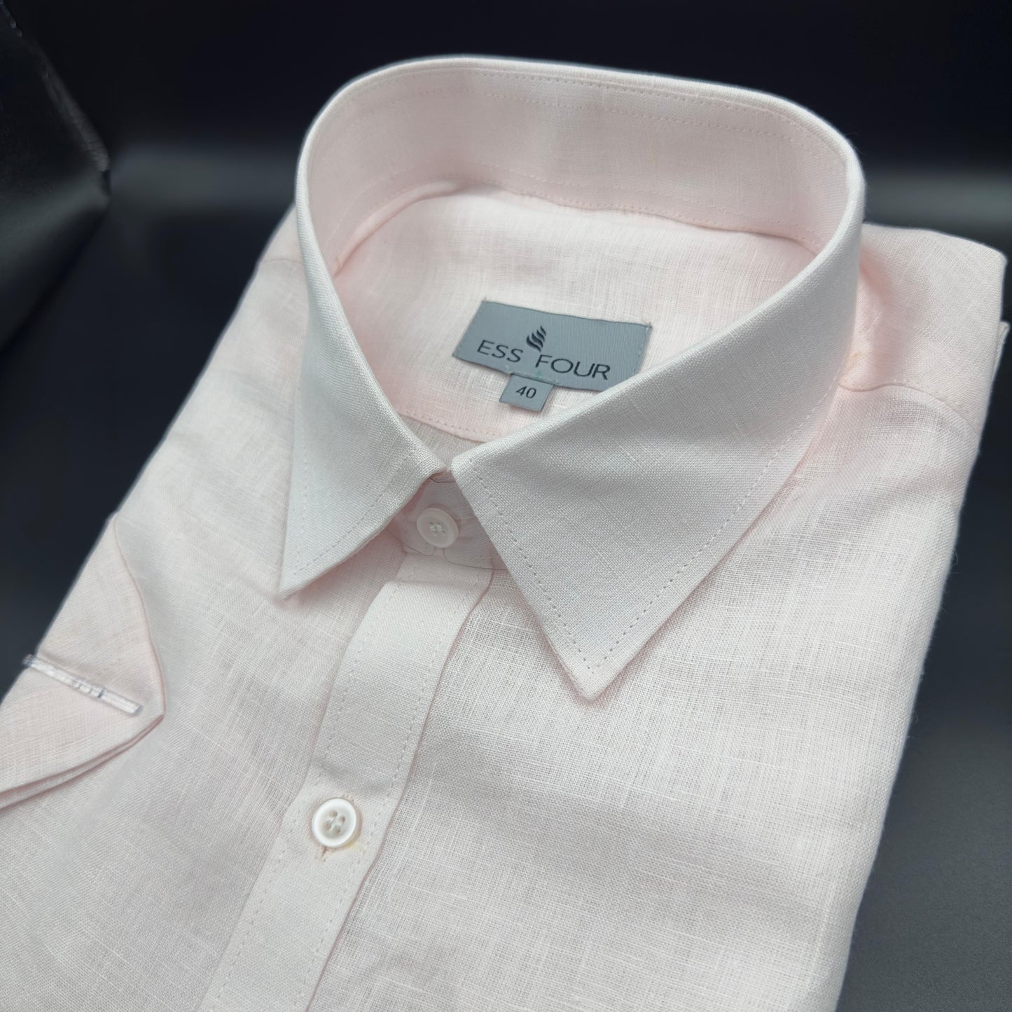 Light Pink  Linen Shirt - Men's Linen Shirt