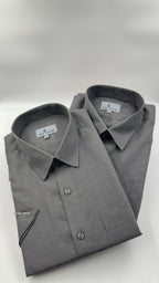 Dark Grey Linen Shirt - Men's Linen Shirt