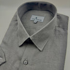 Dark Grey Linen Shirt - Men's Linen Shirt