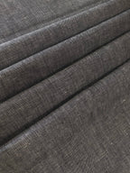 Davy Grey White Linen Suiting-  Premium Dyed Linen Fabric TW-026