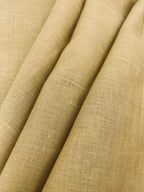 Mud Khaki Solid Colour - Dyed Premium Linen Fabric LO -126