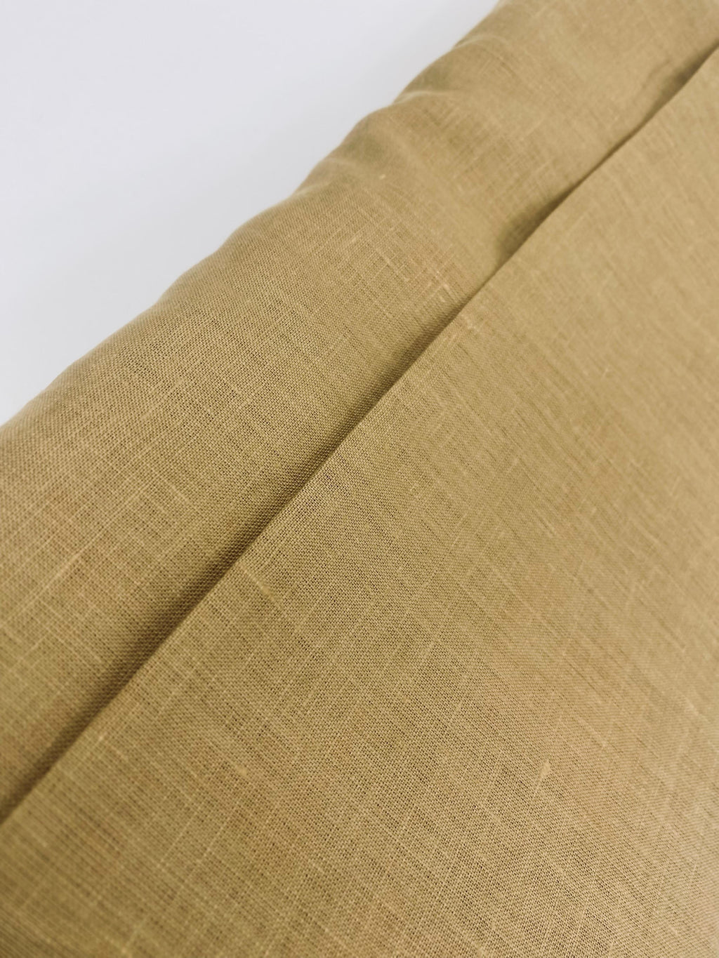 Mud Khaki Solid Colour - Dyed Premium Linen Fabric LO -126