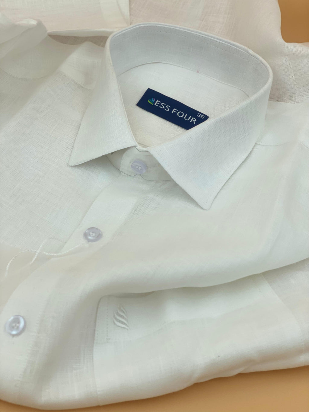 Premium Men's White Linen Shirt