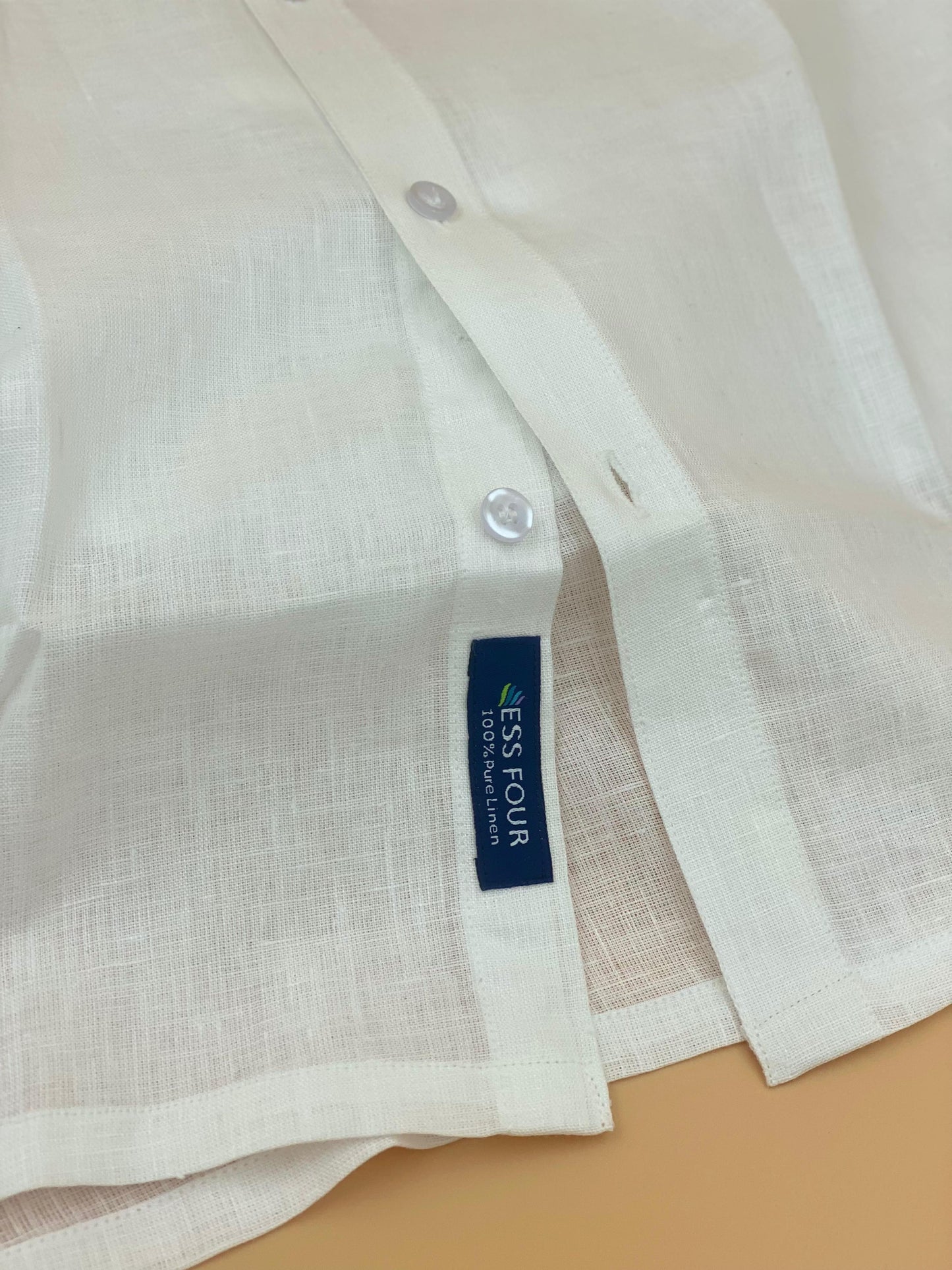Premium Men's White Linen Shirt
