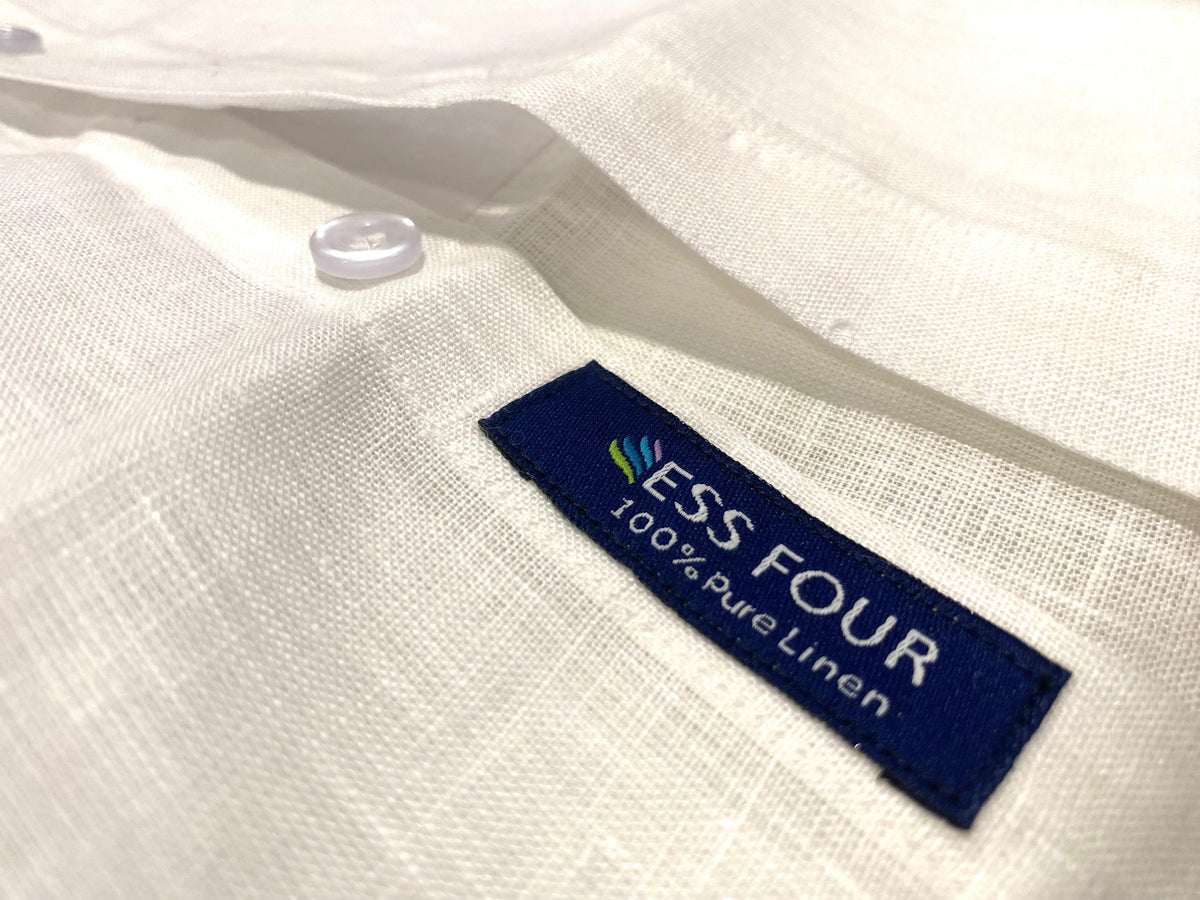 Premium Men's White Linen Shirt