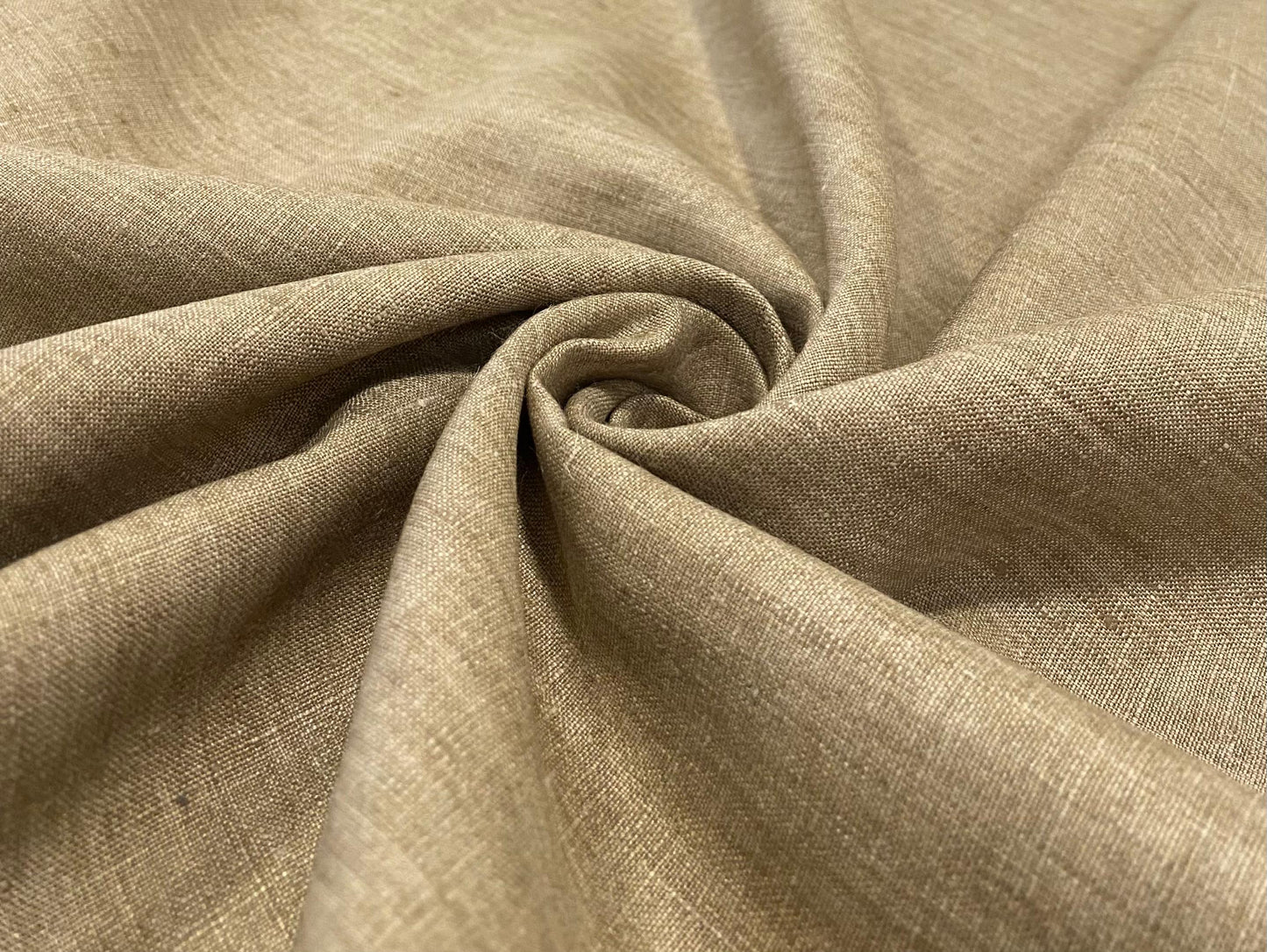 Ash brown Solid Colour - Dyed Premium Linen Fabric LFM- 106