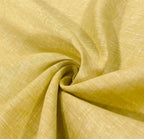 Greenish Yellow White Solid Colour - Dyed Premium Linen Fabric DDL-129