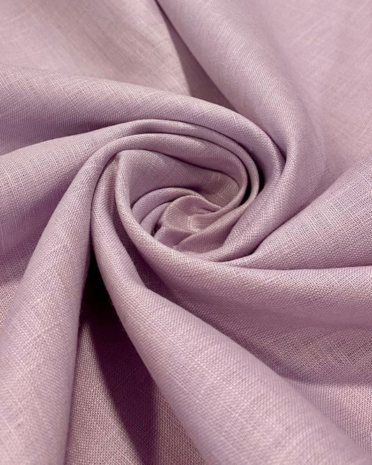 Light Violet Solid Colour- Dyed Premium Linen Fabric LO-192