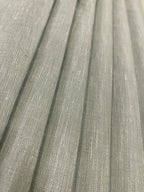 Laurel Green White Solid Colour  - Dyed Premium Linen Fabric CNC-BCB- 03