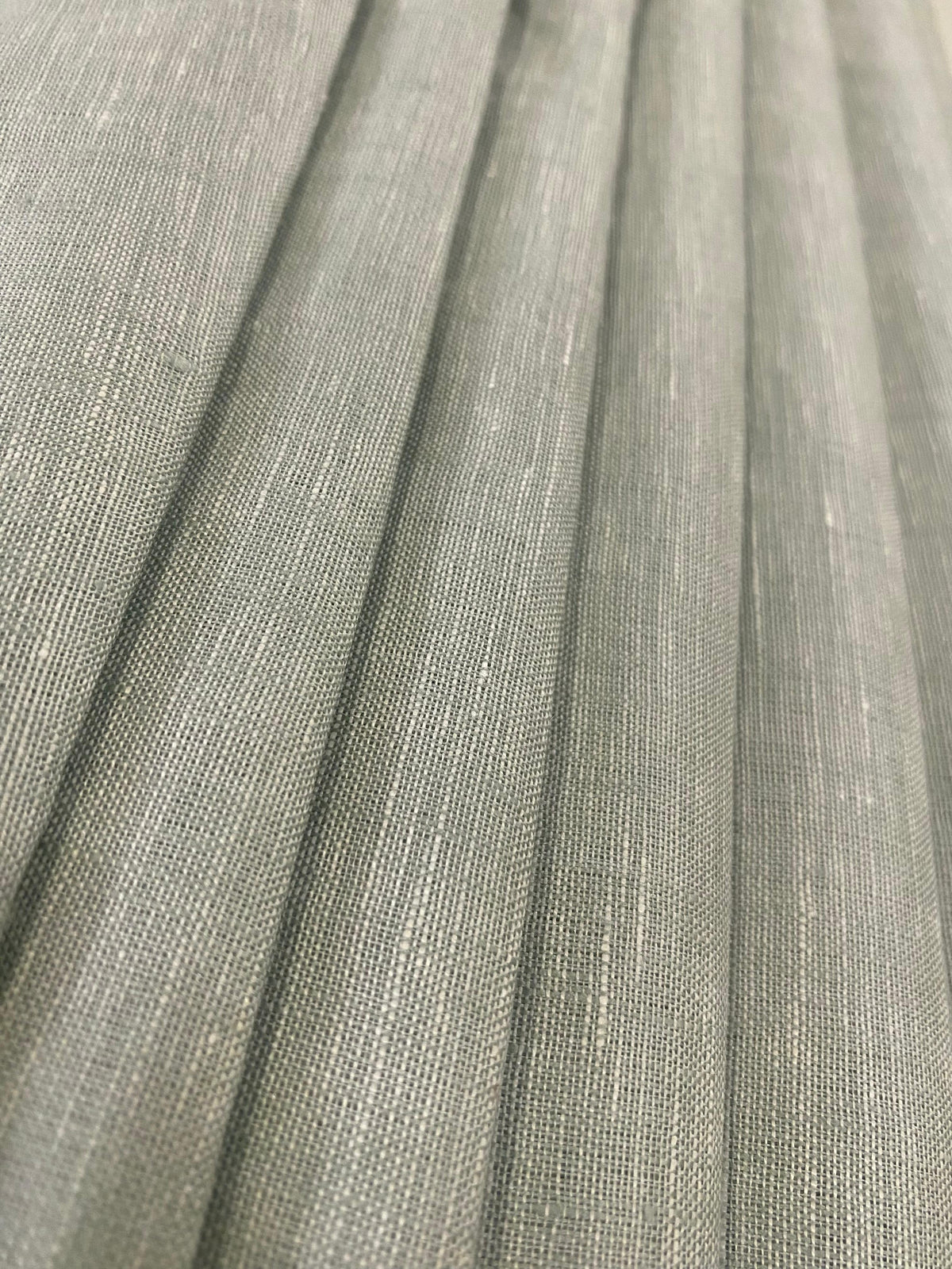 Laurel Green White Solid Colour  - Dyed Premium Linen Fabric CNC-BCB- 03