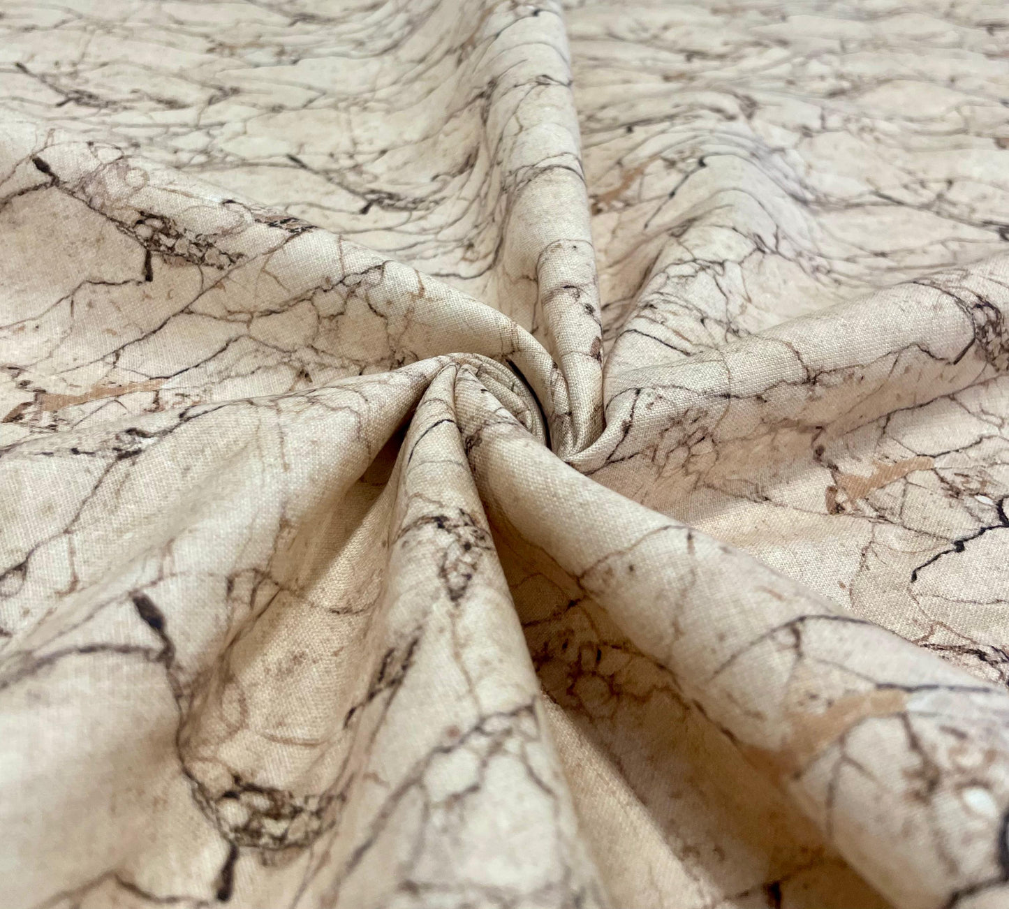 Sand Marble Digital Printed - Dyed Premium Linen Fabric BCH- 620409 (NEW)