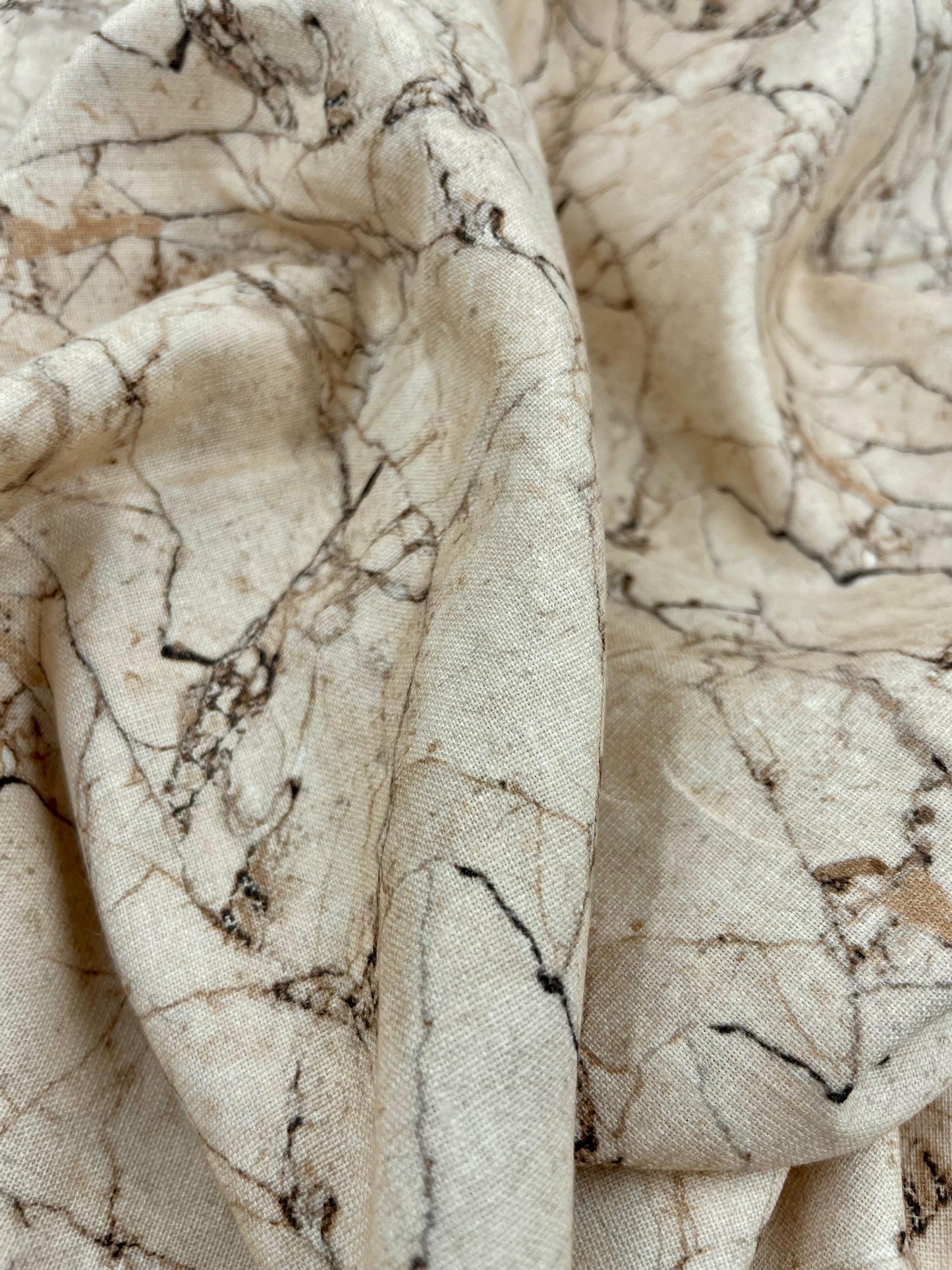 Sand Marble Digital Printed - Dyed Premium Linen Fabric BCH- 620409 (NEW)