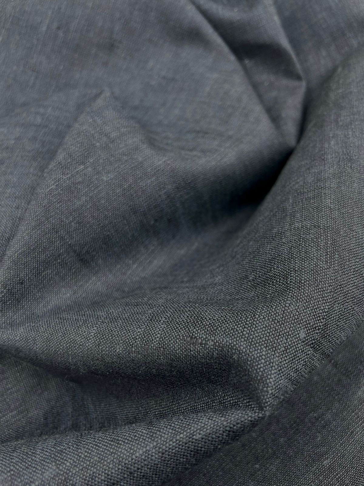 Elephant Grey Linen Suiting- Premium Dyed Linen Fabric TW- 38