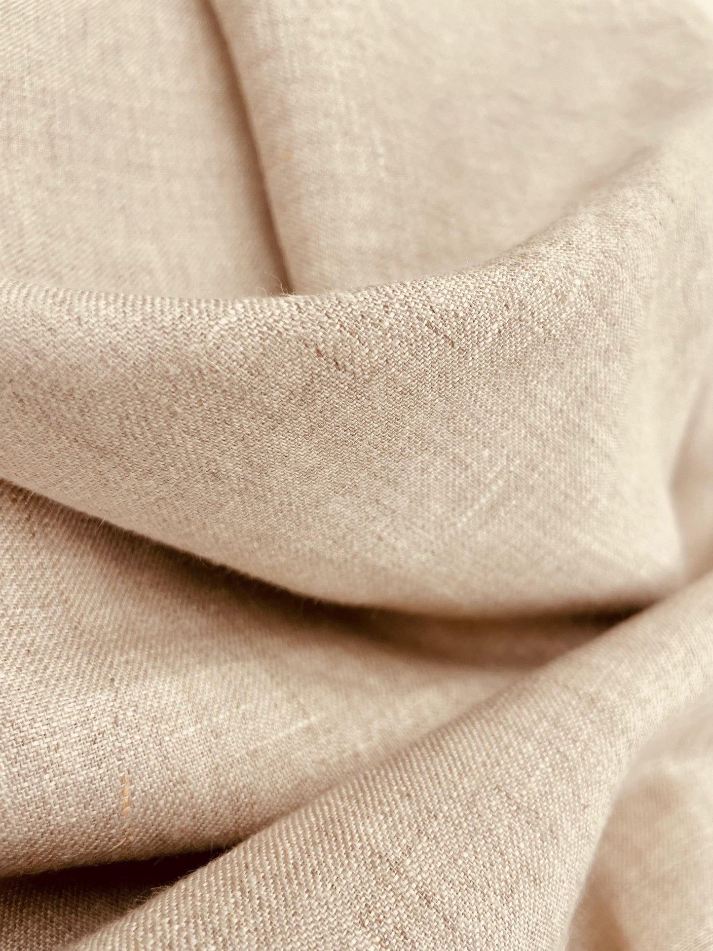 Bone Beige Linen Suiting- Premium Dyed Linen Fabric MG-008