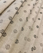 Light Grey Allover Printed Fabric - Dyed Premium Linen Fabric CNC-LFJW-36207 (NEW)