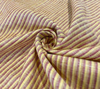 Red/Yellow Stripe - Dyed Premium Linen Fabric BCF-026379