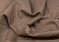 Choco Brown Stripe - Premium Dyed Linen Fabric LCD- 321