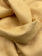Golden  Self Design - Premium Dyed Linen Fabric LG-013