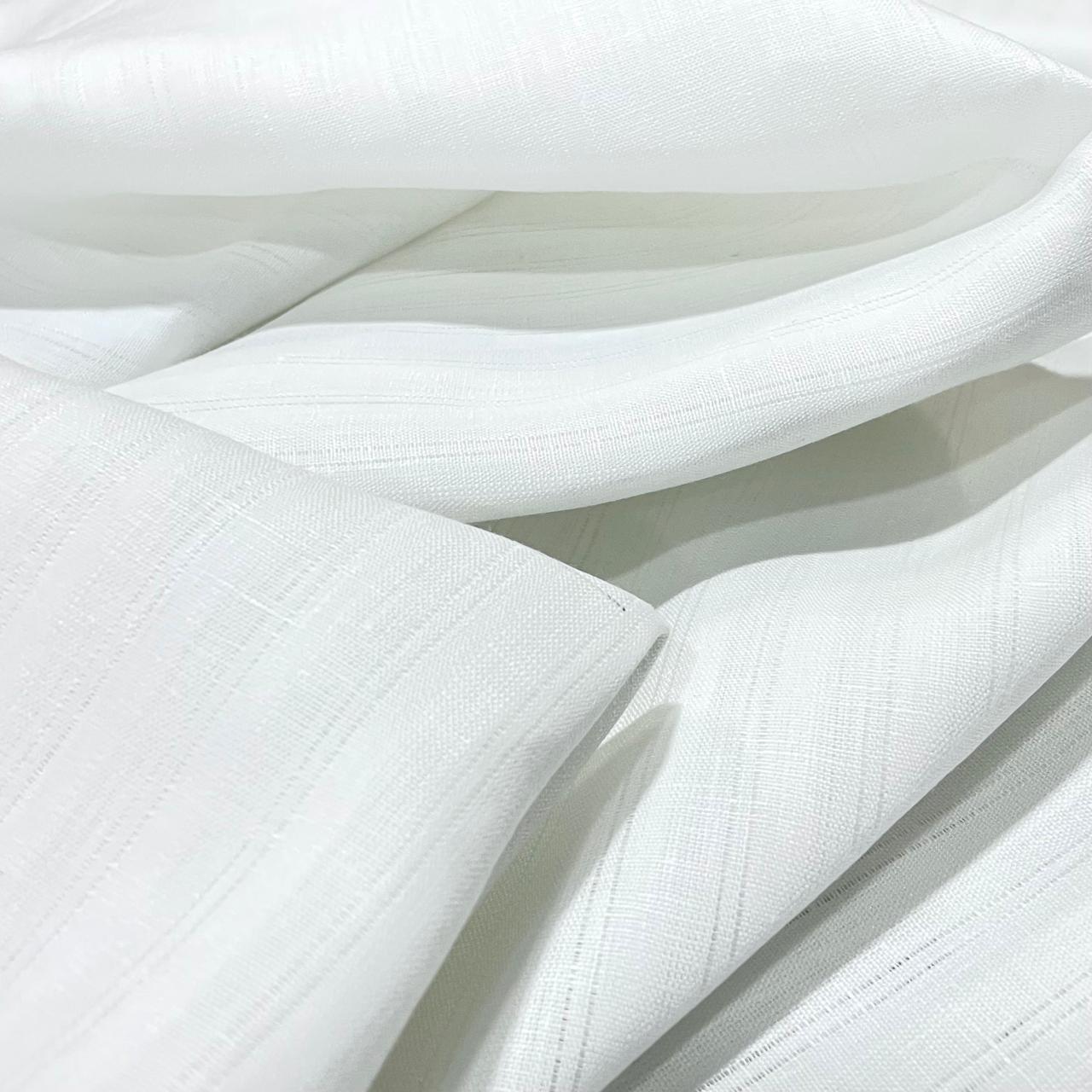White Stripe Self Design - Self Design Dyed Premium Linen Fabric BC-AGS-670018 (NEW)