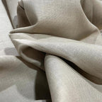 Ash Brown Solid Colour (70's) - Solid Dyed Premium Linen Fabric BC-ARM-611311 (NEW)