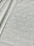 White Floral Self-Design - Premium Linen Cotton Fabric BC-BJR-500106