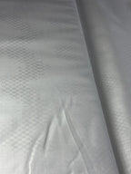 White ZigZag Self-Design - Premium Linen Cotton Fabric BC-BJR-500110