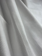 White ZigZag Self-Design - Premium Linen Cotton Fabric BC-BJR-500110